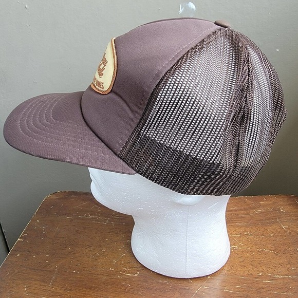 Vintage 1980's Chateau Ste Michelle Winery Washington State Wines Hat Cap Brown - Picture 3 of 8
